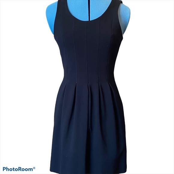 Vintage J. Crew Sleeveless Black Knit Dress size 0